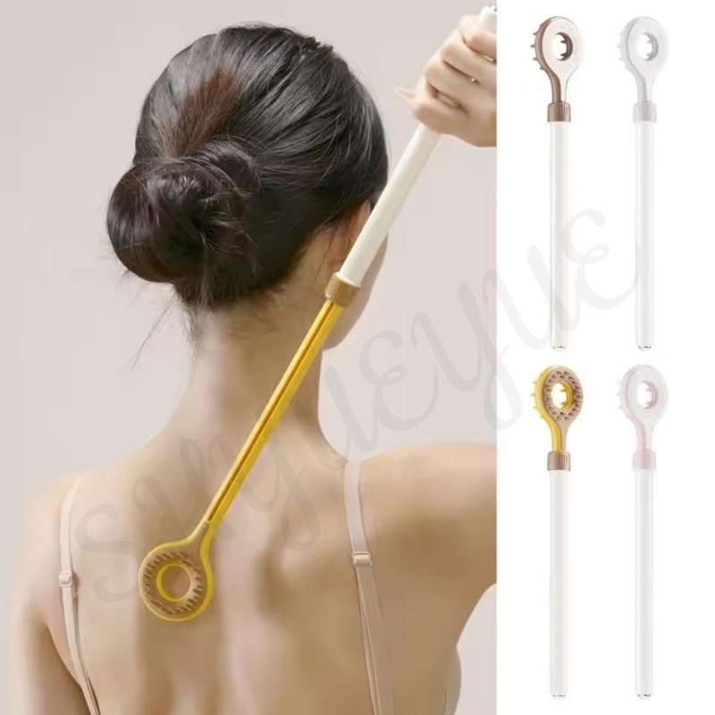 ฟันสองด้านคันรอยขีดข่วนแบบพกพา Scratcher Magnetic Ball Telescopic Scalable Scratch กลับ Scratch เครื่องมือจุดนวด