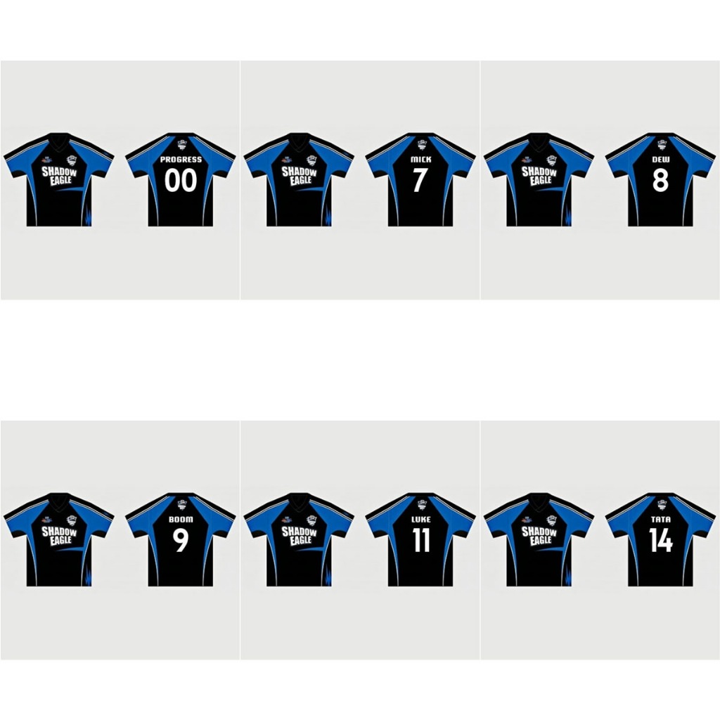 GMMTV 2025 Shadow Eagles FUTSAL โครงการกีฬา Series สมาชิก BOOM Jersey สบาย Breathable ขนาดใหญ่กีฬาคุณภาพสูง Top S-5XL