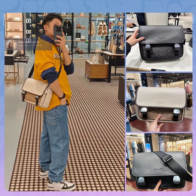 🚀พร้อมส่ง,💯%  Outlets กระเป๋าธุรกิจชาย，กระเป๋าสะพาย，Crossbody Bags  CU110 CT716 CT753 CY777