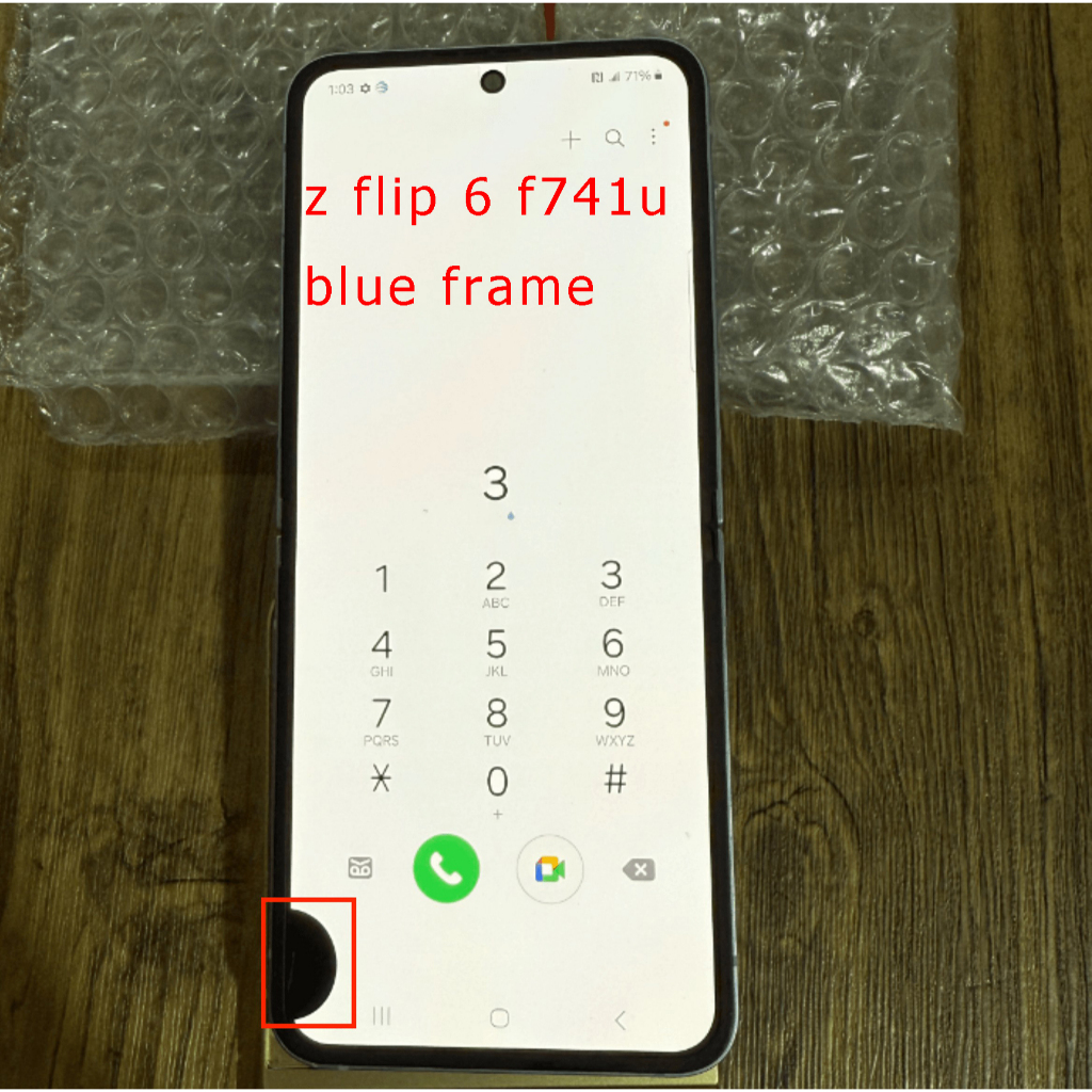 แบบไดนามิก AMOLED พร้อมข้อบกพร่อง Z Flip6 5G จอแสดงผล LCD Touch Screen Digitizer Assembly สําหรับ Sa