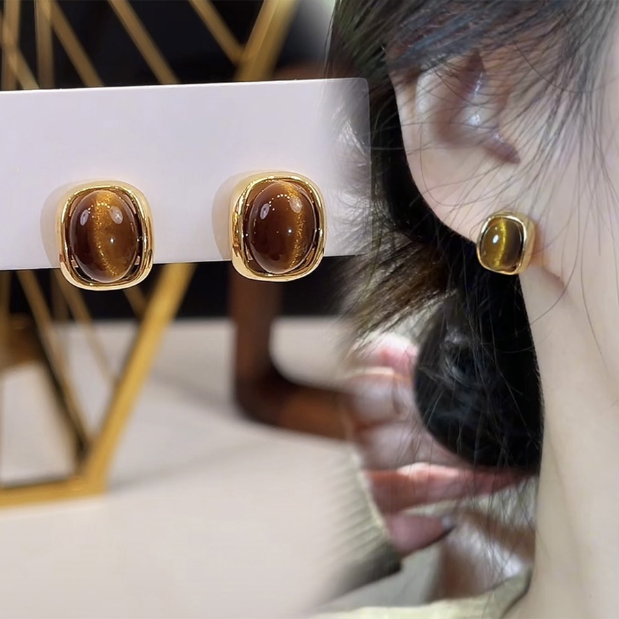 Merad ต่างหูโอปอล Niche Light Luxury Simple High-End ต่างหูสไตล์ใหม่