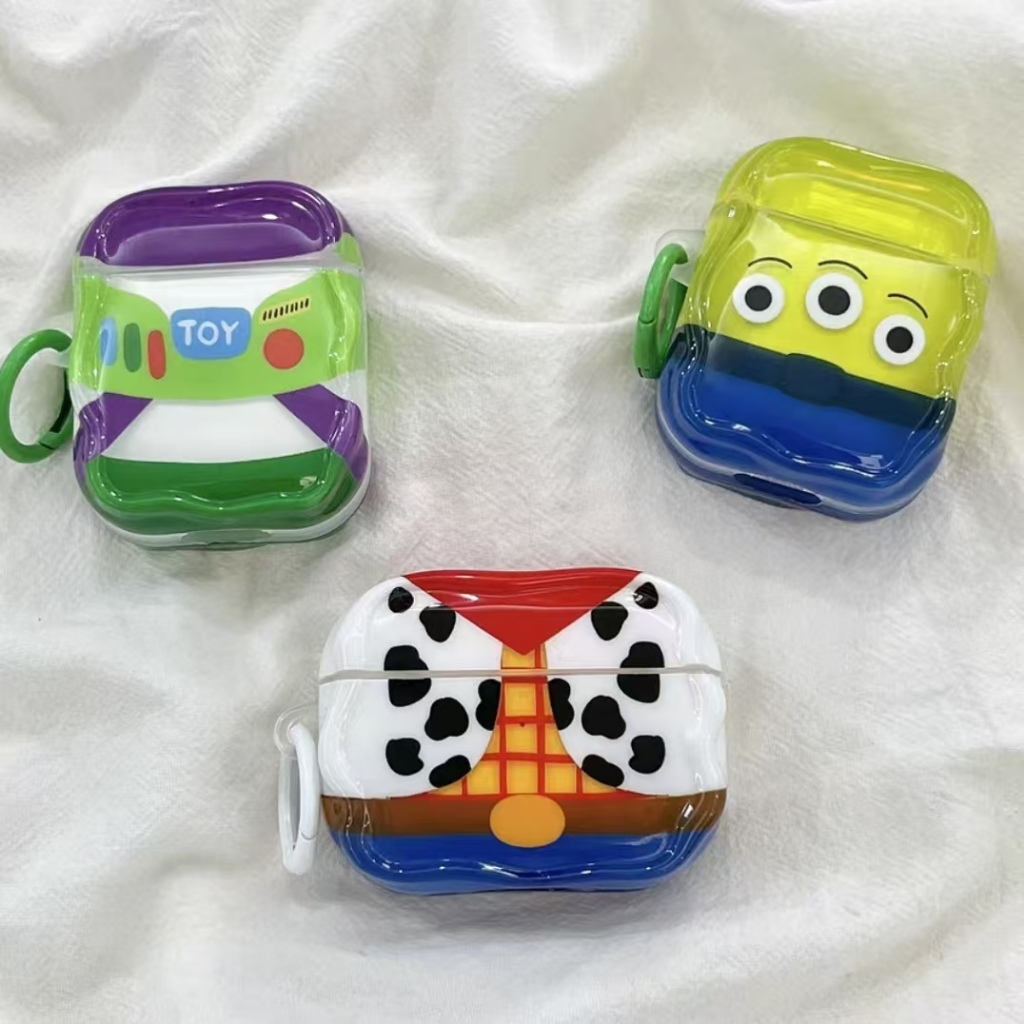 3-Eyes Alien Buzz Lightyear Airpods Pro3 กรณีToy Story Airpods Pro2 กันกระแทกหูฟังสําหรับAirPods Pro3 4/4 (ANC) Pro2 3 Pro 2 1