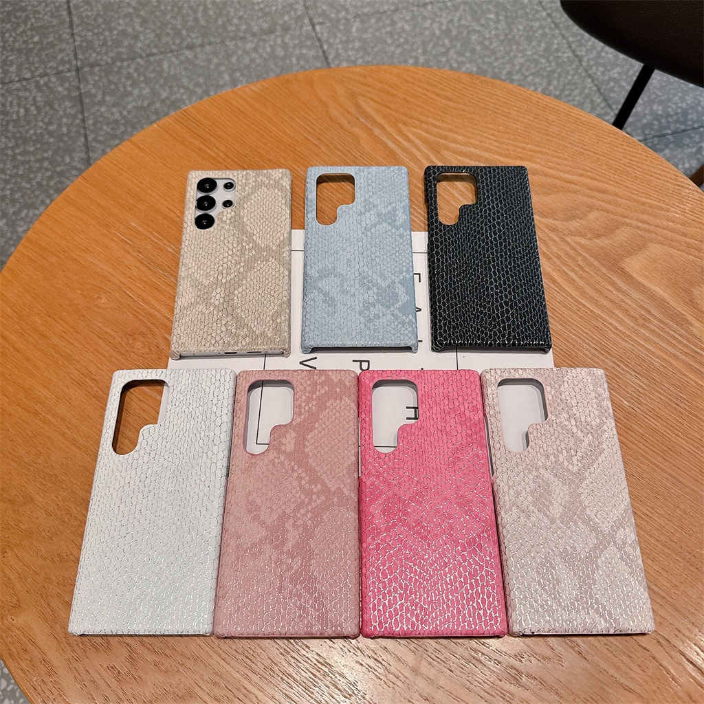 แฟชั่น ลายงู เคส Samsung Galaxy S25 Ultra S24 Ultra S23/S22 Ultra Case เคสโทรศัพท์ใหม่ ป้องกันการตก เคสมือถือซัมซุง