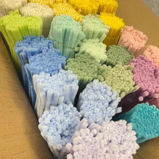 ลวดกำมะหยี่ DIY 100 ชิ้น สีสันสดใส หลากหลายแบบ ใช้สร้างสรรค์งานศิลปะได้ทุกเพศทุกวัย