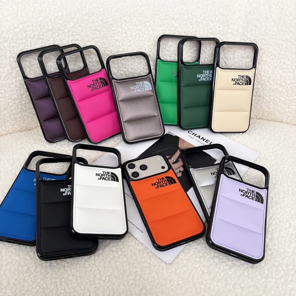 หรูหรา Liquid Soft Down Jacket Candy สีสําหรับ iPhone 17 16 Pro Max 17 Air 17promax แฟชั่นปักเป้ากันกระแทก