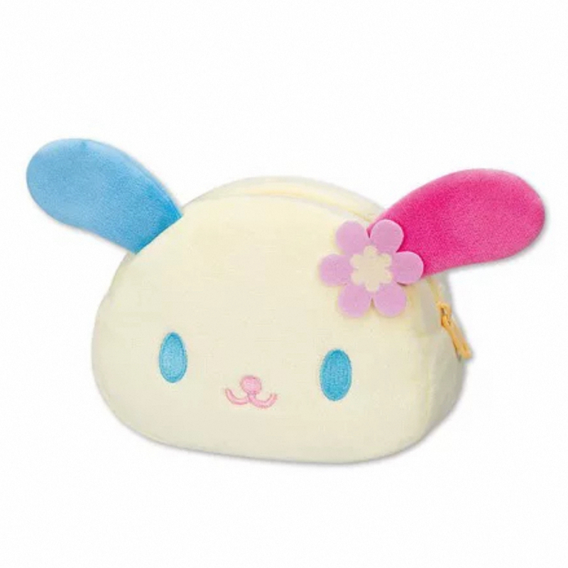 Usahana Plush กระเป๋าแต่งหน้า Kawaii น่ารักกระเป๋าเก็บการ์ตูนกระต่าย Face Travel กระเป๋าเครื่องสําอา