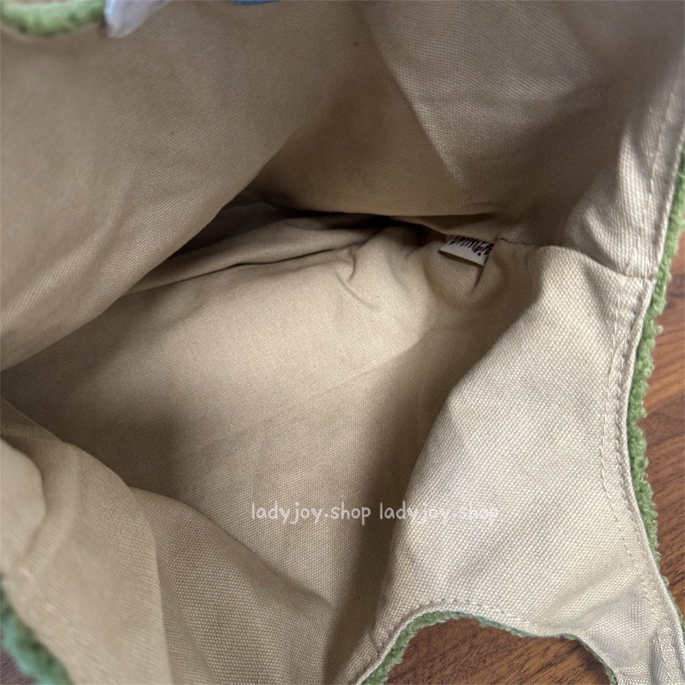 การ์ตูนญี่ปุ่น Totoro ปัก Lambswool กระเป๋าสะพายกระเป๋าถือ ราคา ถูกที่สุด ดีลบีเคเค แกลเลอรีภาพที่ 4