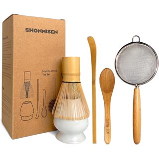 Premium Matcha Whisk Set แปรงชา matcha ชุดชงชาเซรามิค อุปกรณ…