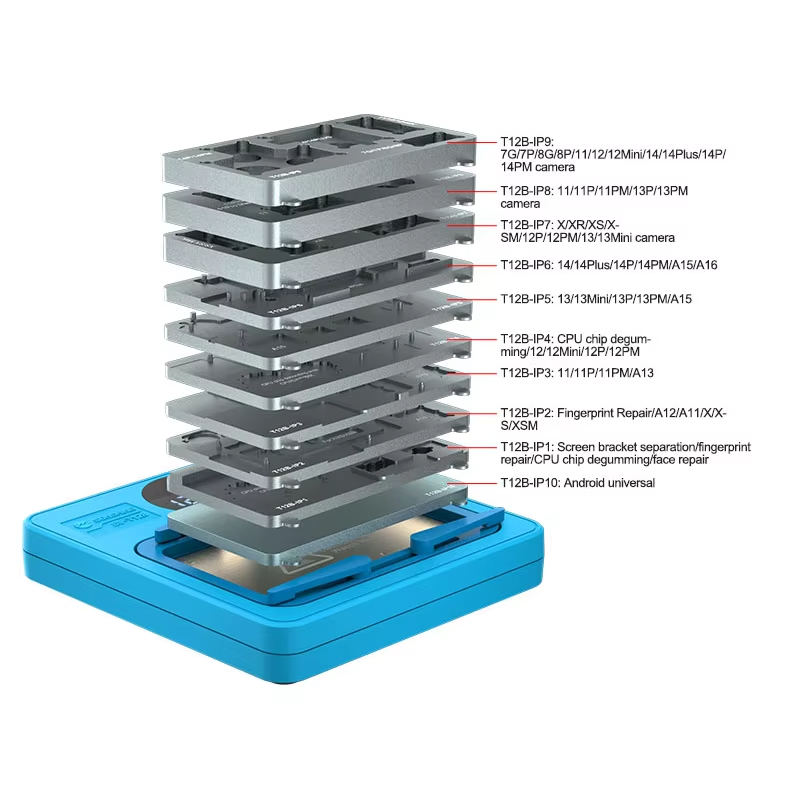 SUNSHINE SS-T12B ความร้อนแพลตฟอร์มความร้อนอย่างรวดเร็วสนับสนุน IP X-15PM Series เมนบอร์ด Layered ชิป BGA ลายฉลุ
