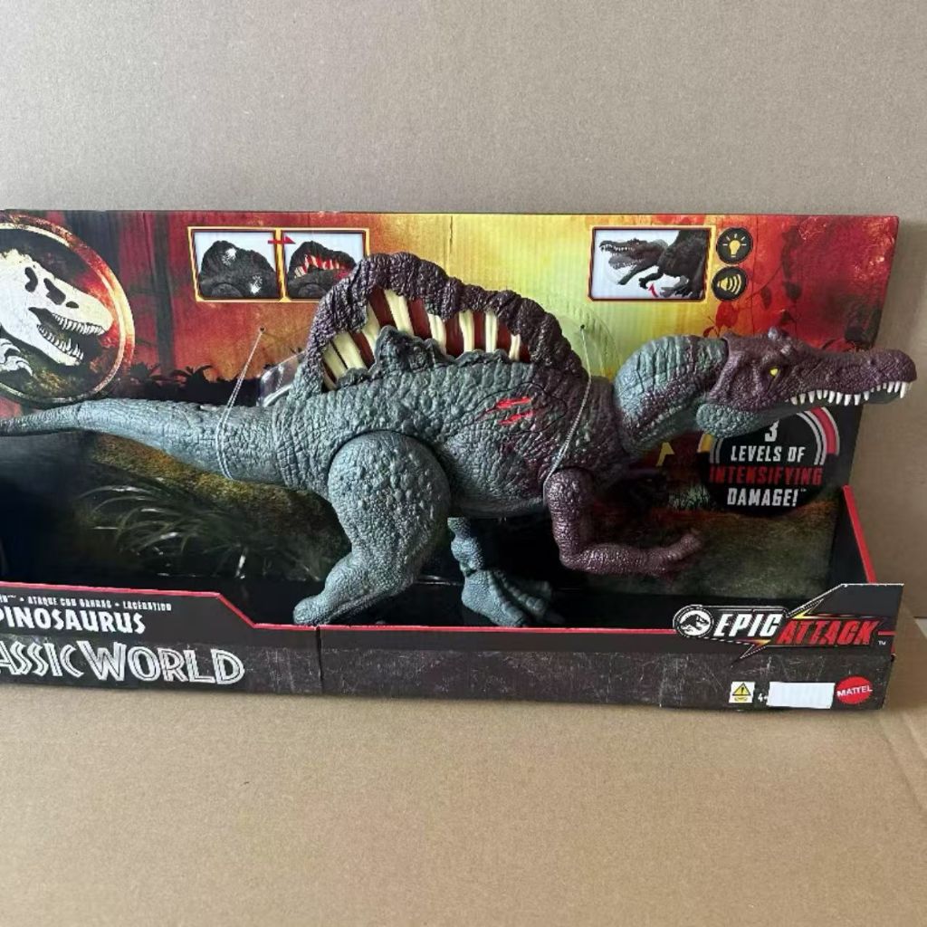 Jurassic World Epic Attack Slash Attackin Spinosaurus ไดโนเสาร์ Action Figure ของเล่น, คุณสมบัติหลาย