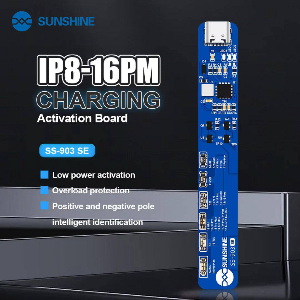 SUNSHINE SS-903 SE สําหรับบอร์ดเปิดใช้งานแบบเรียบง่ายซีรีส์ Apple รองรับ IP8-16PM เต็มรูปแบบ