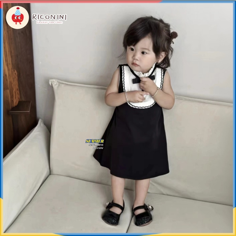 [ริโคนนี] เสื้อผ้าเด็กเกาหลีสีดําสาวชุดชุดฤดูร้อนรูปแบบใหม่วันเกิดประสิทธิภาพเด็กชุดเจ้าหญิง ราคา ถูกที่สุด ดีลบีเคเค แกลเลอรีภาพที่ 6
