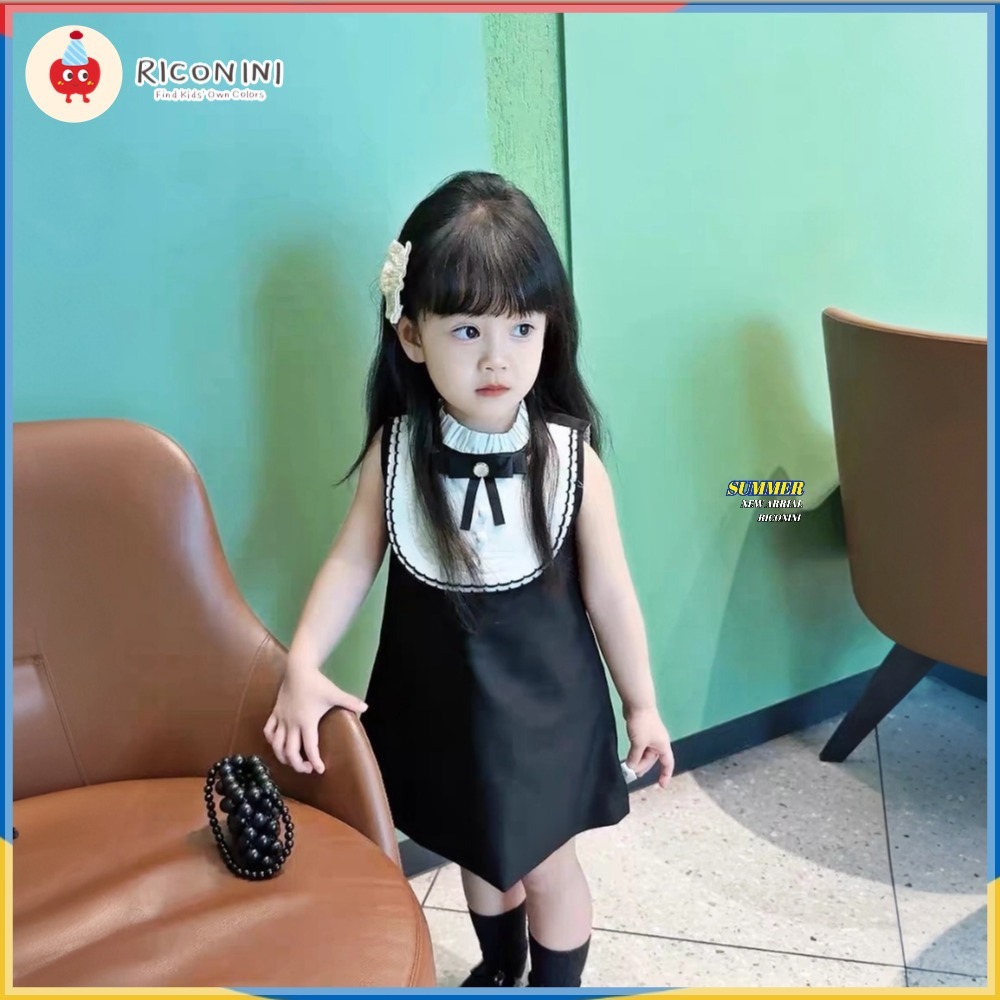 [ริโคนนี] เสื้อผ้าเด็กเกาหลีสีดําสาวชุดชุดฤดูร้อนรูปแบบใหม่วันเกิดประสิทธิภาพเด็กชุดเจ้าหญิง ราคา ถูกที่สุด ดีลบีเคเค แกลเลอรีภาพที่ 8