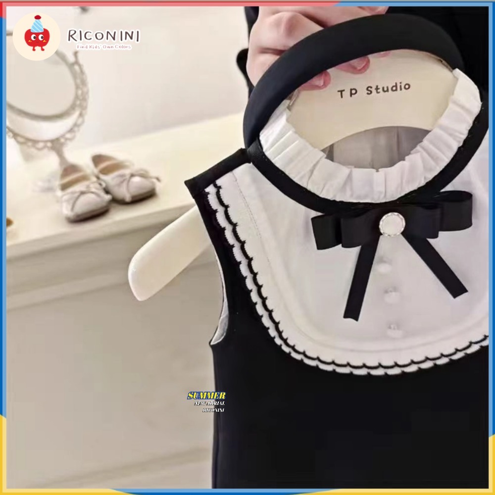 [ริโคนนี] เสื้อผ้าเด็กเกาหลีสีดําสาวชุดชุดฤดูร้อนรูปแบบใหม่วันเกิดประสิทธิภาพเด็กชุดเจ้าหญิง ราคา ถูกที่สุด ดีลบีเคเค แกลเลอรีภาพที่ 2