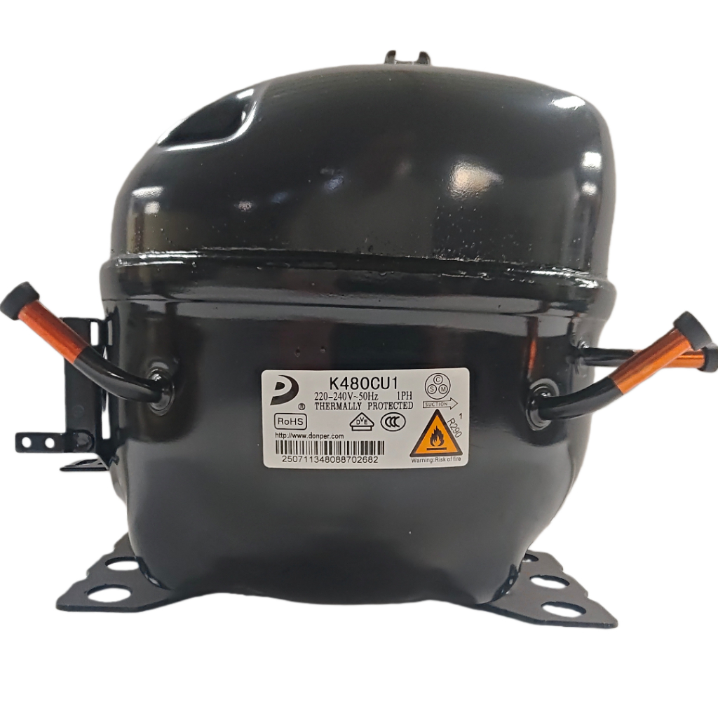 Donper K480CU1 370W R290 คอมเพรสเซอร์, ความจุความเย็น 480W สําหรับตู้แช่แข็งและตู้เย็นขนาดใหญ่, 220-