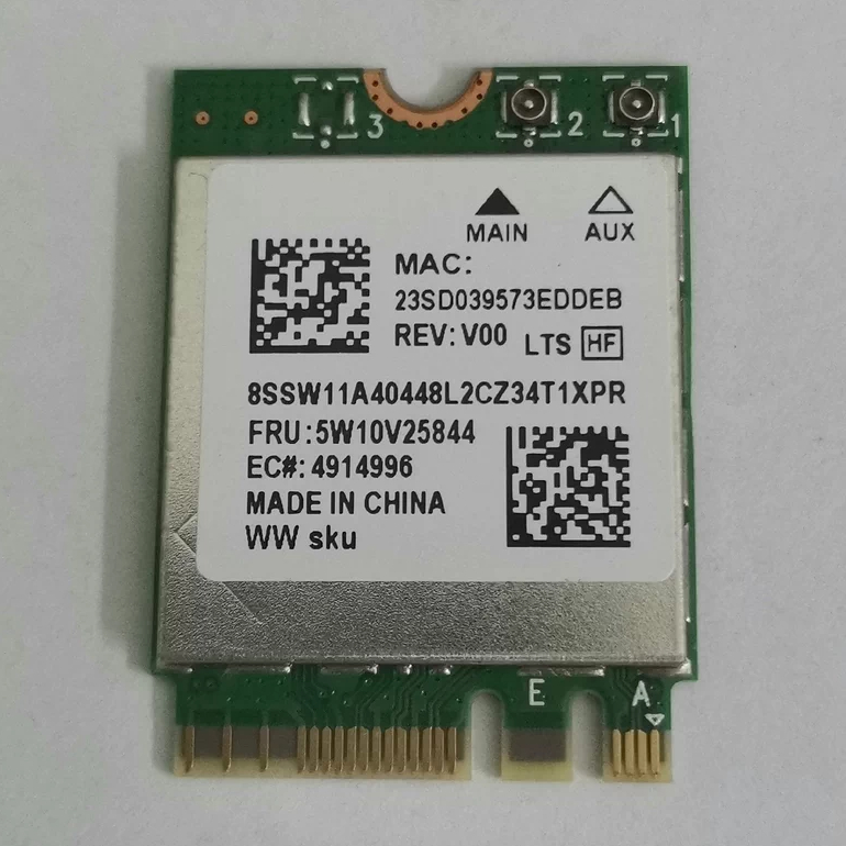 RTL8852BE Realtek Dual band WiFi-6 1800M Bluetooth 5.2 การ์ดเครือข่ายเล่นเกมไร้สาย Gigabit