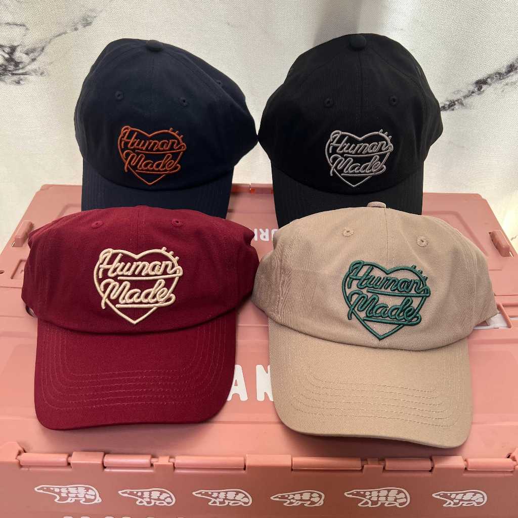human made ลายหัวใจ จดหมายส่วนตัว สไตล์ฮิปฮอป ยูนิเซ็กซ์ กลางแจ้ง หมวกเบสบอล - รูปที่ 4