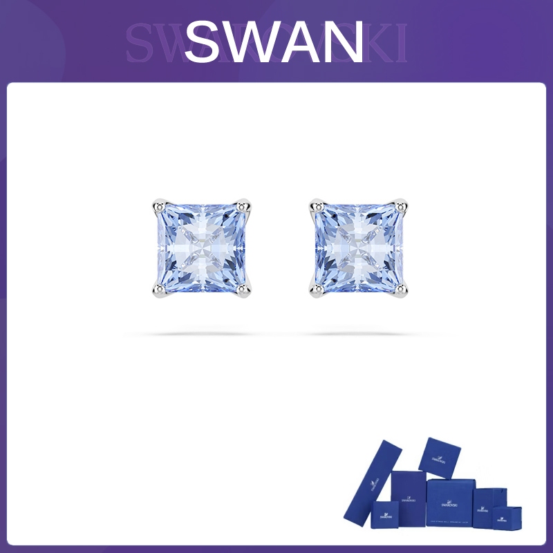 ต่างหูคริสตัลสีฟ้า Stilla ดึงดูด Series เครื่องประดับแฟชั่น