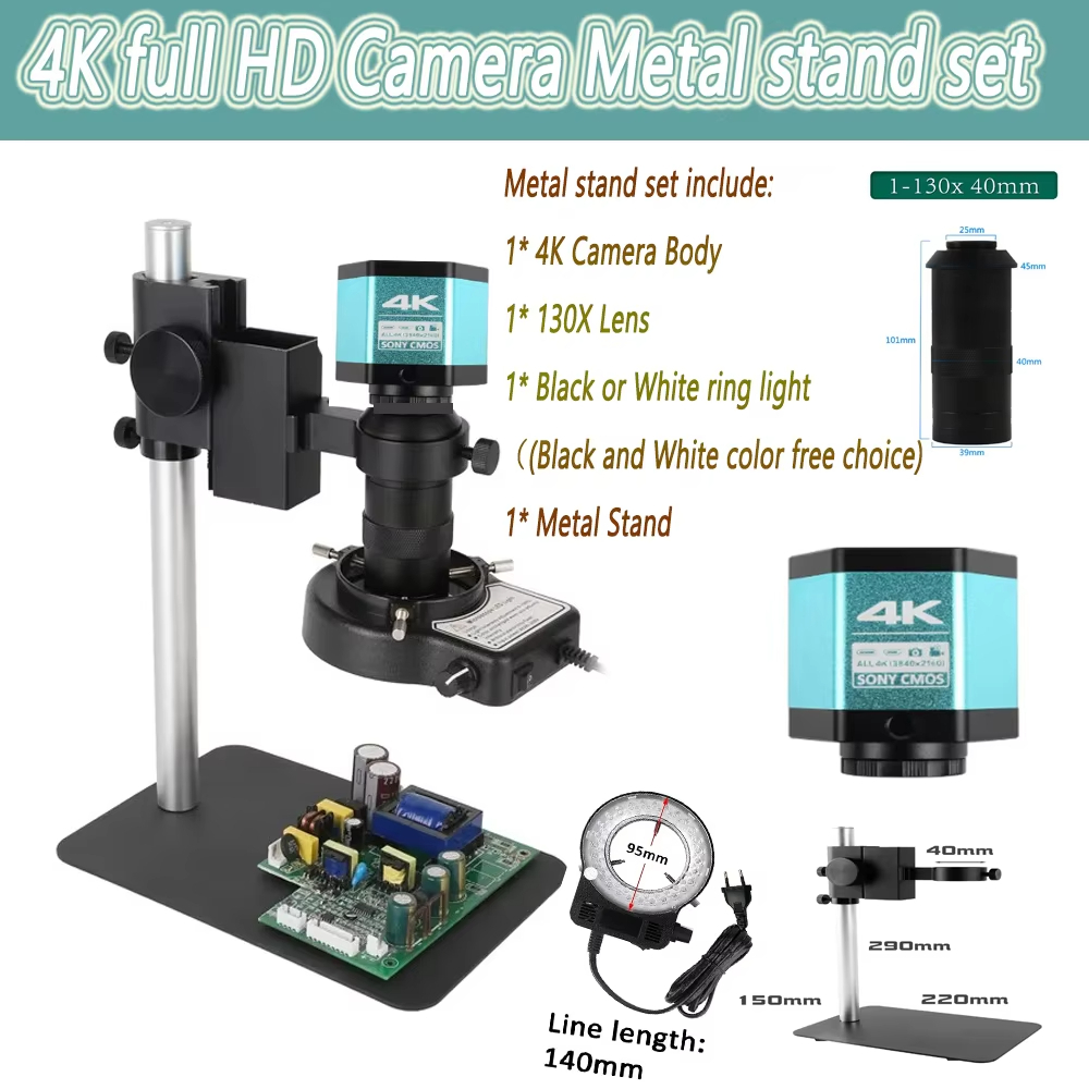 YIZHAN 4K full HD กล้องจุลทรรศน์อุตสาหกรรม C-Mount กล้องดิจิตอล PCB เชื่อมซ่อมโทรศัพท์มือถือที่เพิ่ม