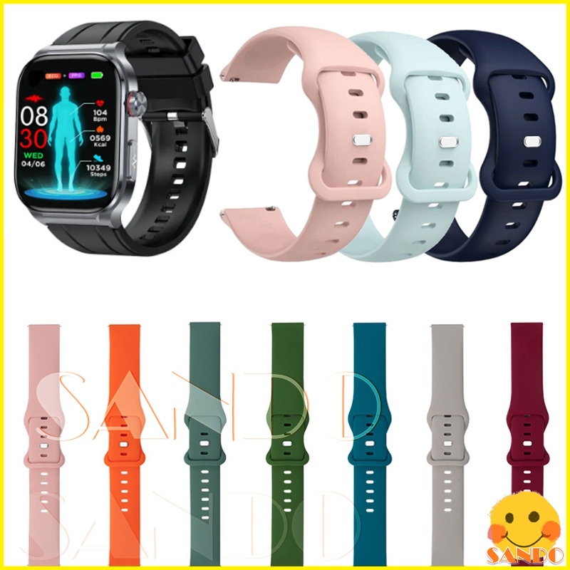 สาย HCare Plus 5 Smart Watch สายซิลิโคนอ่อนนุ่ม smartwatch HCare Plus 5 Hcare Wow 3 สายรัดข้อมือทดแท