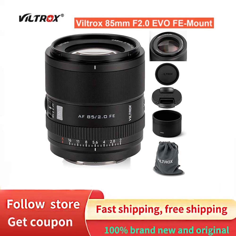 ใหม่ Viltrox 85 มม.F2.0 EVO FE Full Frame Auto Focus Medium Telephoto Prime เลนส์สําหรับ Sony E Moun