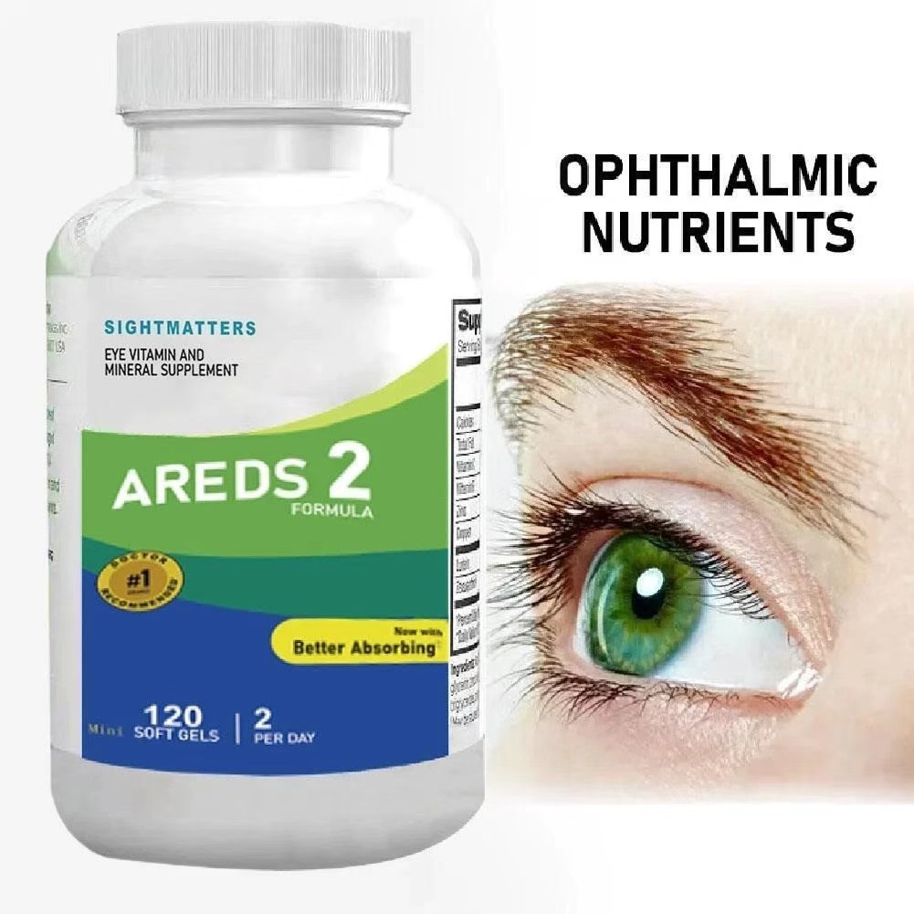 Bausch & Lomb Ocuvite Adult Lutein/AREDS2 วิตามินอายและอาหารเสริมแร่ธาตุ/แท็บเล็ตป้องกันดวงตาที่จดสิ
