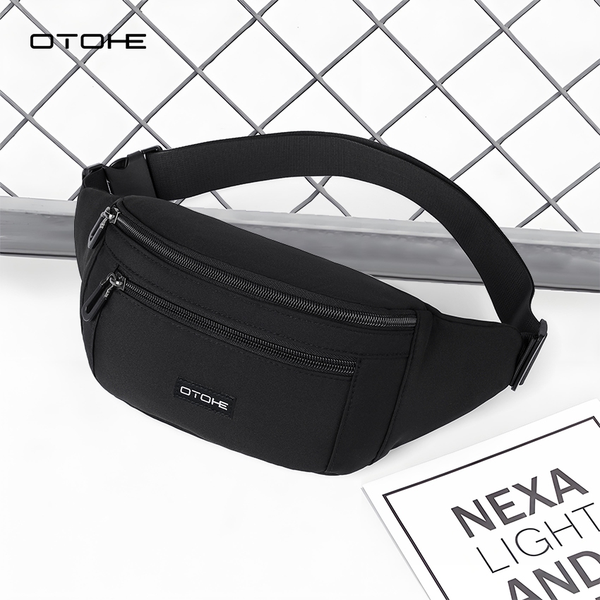 OTOHE กีฬาเอวแพ็คกันน้ําสวมใส่เอวกระเป๋า Unisex Mini เข็มขัดกระเป๋าปรับสายรัด