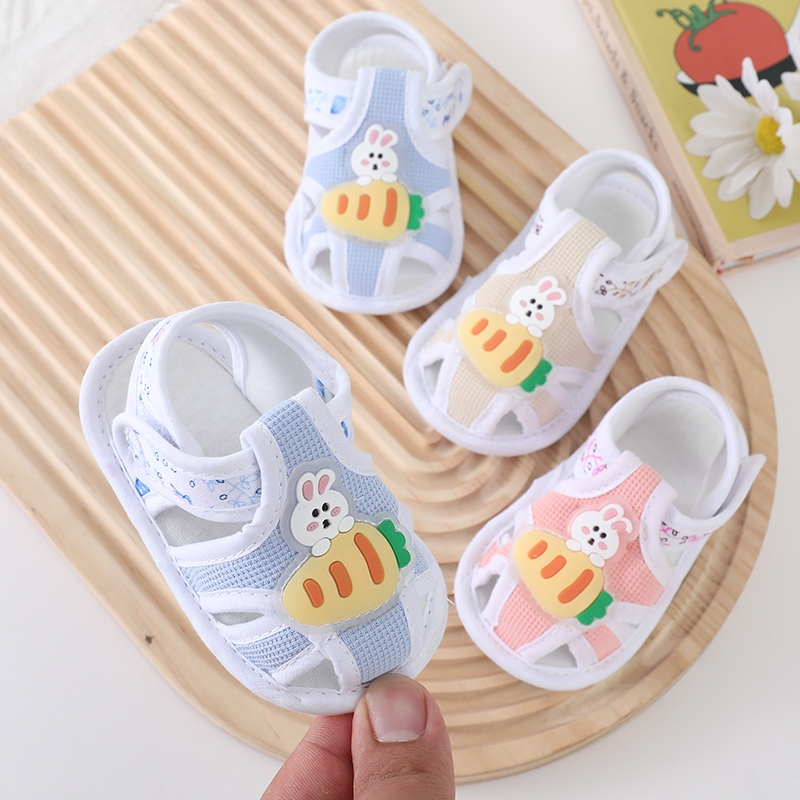 รองเท้าเด็กวัยหัดเดิน ระบายอากาศได้ดี น้ำหนักเบา มีลายตีนตุ๊กแก สวมใส่สบายไม่อับชื้น