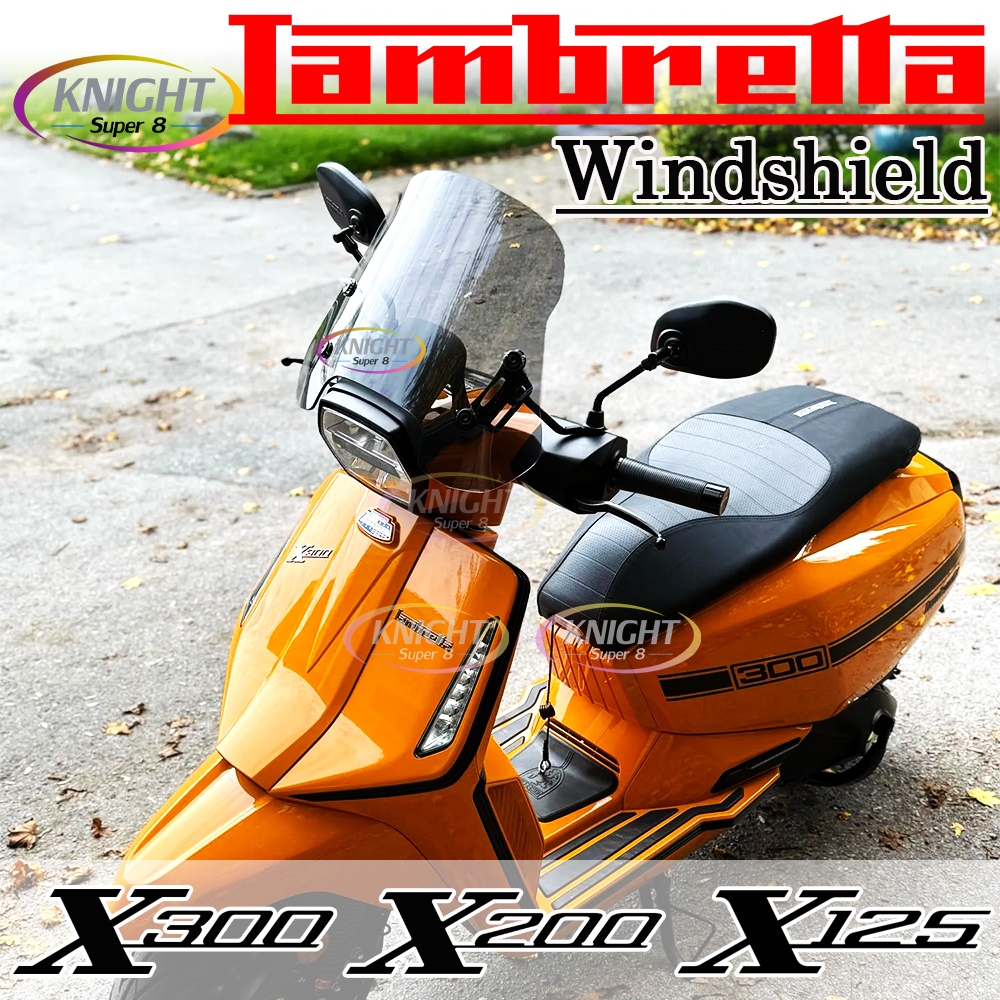 รถจักรยานยนต์ Deflector Sunshade สําหรับ LAMBRETTA X300GP X200 X125 2024 2025 สกู๊ตเตอร์อุปกรณ์เสริม