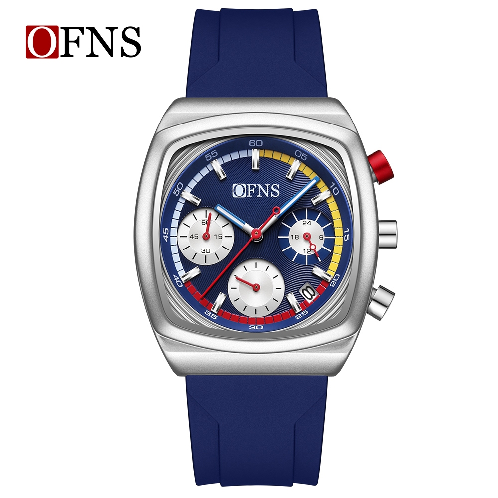 OFNS 1635 ขายร้อนแฟชั่นหลายสีผู้ชายนาฬิกาควอตซ์3สายรัดตัวเลือกกันน้ําชายนาฬิกาของขวัญ