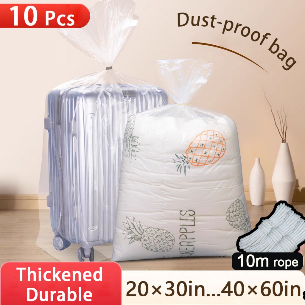 10pcs Storage ถุงพลาสติกขนาดใหญ่ makapal PE ถุงพลาสติกสําหรับธุรกิจ Ukay/ Empake/ Storage/หนา PE ถุง