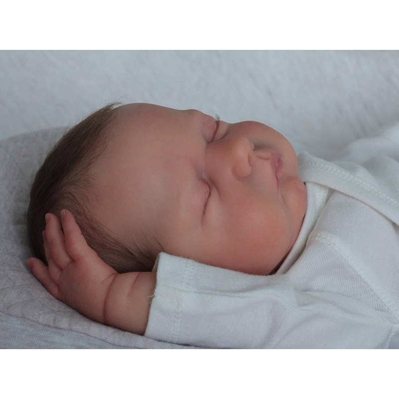 NPK 18 Handmade 3D ทาสีผิวที่มองเห็นได้ Reborn Baby MARLEY มือรากผมสะสมเหมือนจริง Art ตุ๊กตาของขวัญ