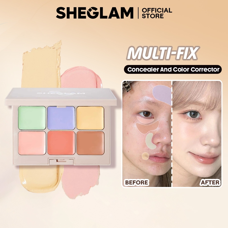 Sheglam คอนซีลเลอร์ Multi-Fix และตัวแก้ไขสี