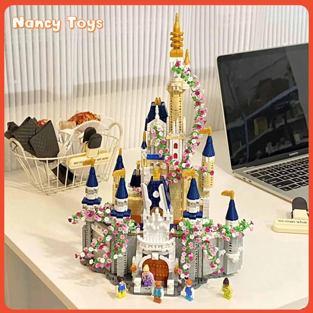 ชุดตัวต่อ ปราสาทเจ้าหญิง DIY 24cm ของเล่นเด็กผู้หญิง เสริมพัฒนาการ ของขวัญปีใหม่ คริสต์มาส ของขวัญวันเกิด ชุดของขวัญวันแม่ <Nancy>