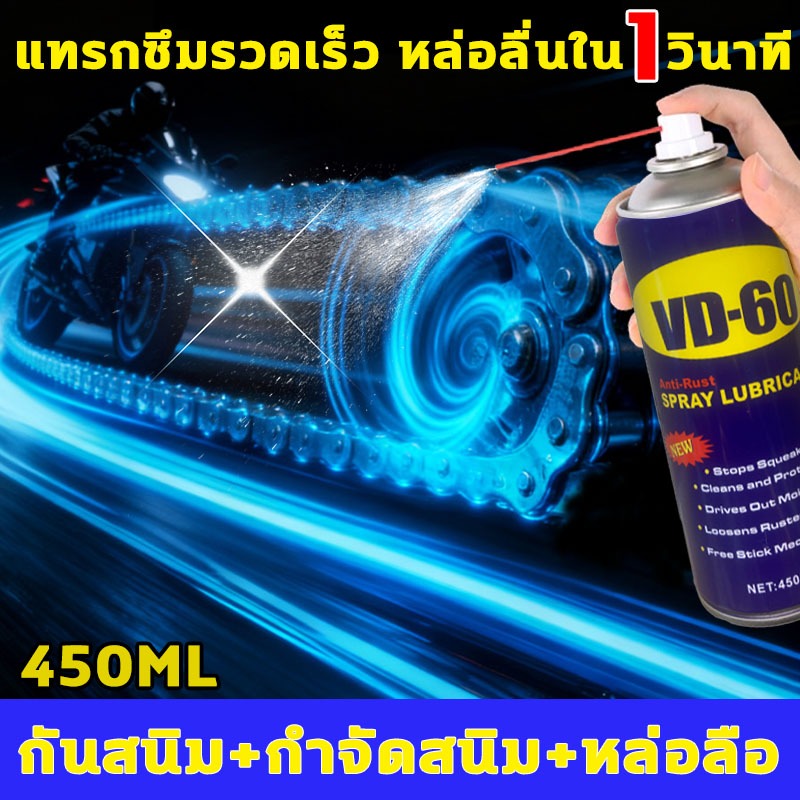 สเปรย์ฉีดโซ่ แทรกซึมรวดเร็ว หล่อลื่นใน 1 วินาที น้ำมันหยอดโซ่ กันสนิม กำจัดสนิม หล่อลือ สเปรย์หล่อลื่นโซ่ หล่อลื่น ป้องกันสนิม จบในขวดเดียว สเปรย์ล้างโซ่