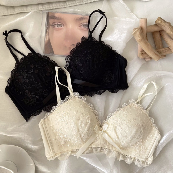 บราลูกไม้แฟชั่น มีฟองน้ำ สวมใส่สบาย ระบายอากาศ เหมาะสำหรับไซส์เล็ก อก32-38 นิ้ว บราคัพAB เซ็กซี่ สวยงาม กระชับพอดี เหมาะสำหรับใส่ทุกวัน