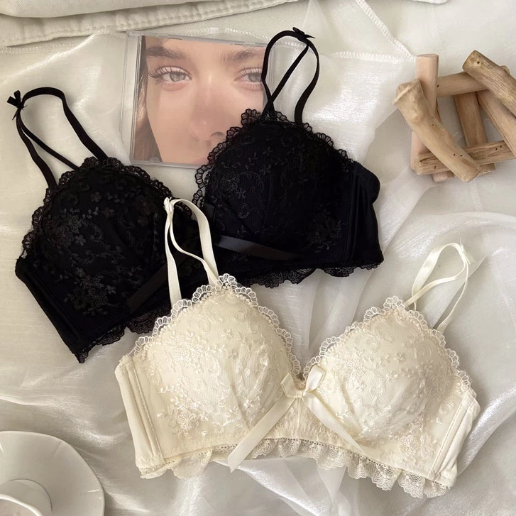 บราลูกไม้แฟชั่น มีฟองน้ำ สวมใส่สบาย ระบายอากาศ เหมาะสำหรับไซส์เล็ก อก32-38 นิ้ว บราคัพAB เซ็กซี่ สวยงาม กระชับพอดี เหมาะสำหรับใส่ทุกวัน