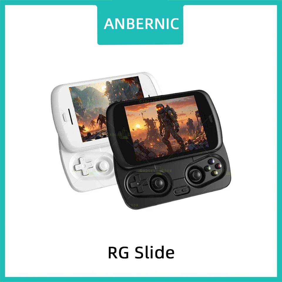ANBERNIC RG Slide เกมคอนโซล 4.7 นิ้ว ระบบ Android 13 Unisoc T820 โปรเซสเซอร์รองรับฟังก์ชั่น AI เพื่อ