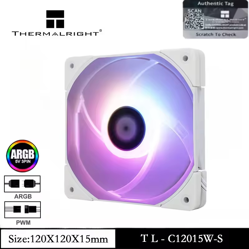 Thermalright 120mm Case Fan TL-C12015/C12015B/C12015W-S พัดลมระบายความร้อน CPU