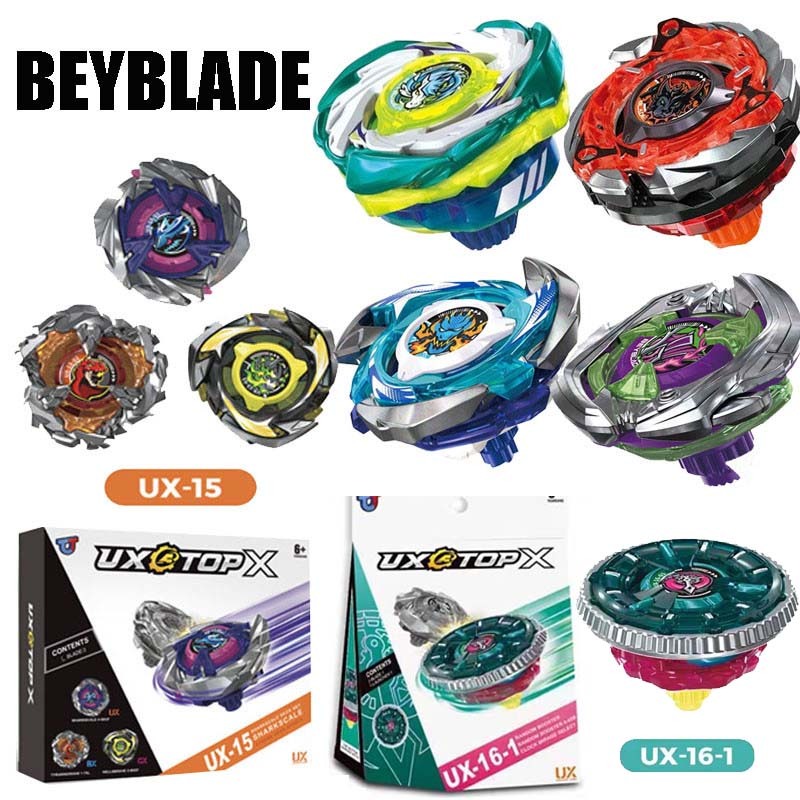 BEYBLADE X UX-15 Shark Scale Deck ชุด CX-07 Pegasus Blast Beyblade Burst CX-08 สุ่ม Booster BX-01 CX-01 ชุดเด็ก Spinning Tops ของขวัญ