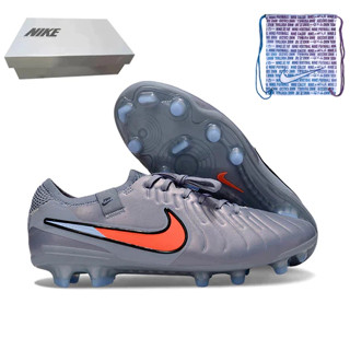 รองเท้าฟุตบอลขนาด 39-45 FG แบบถักกันน้ำ สไตล์กลางแจ้งสำหรับผ…