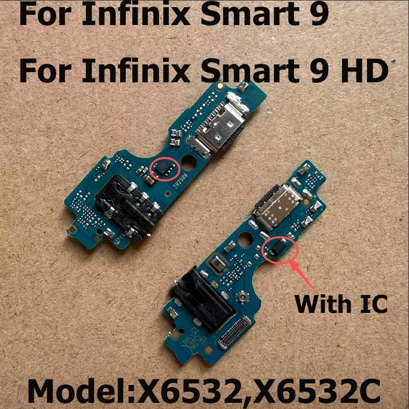 สําหรับ Infinix Smart 9 HD Fast USB แท่นชาร์จแจ็คปลั๊ก Charger Port Connector Flex Cable X6532 X6532