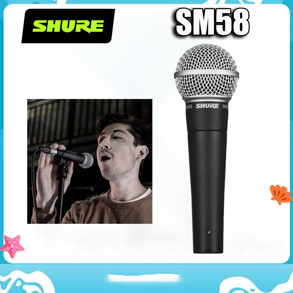 Shure SM58S ไมโครโฟนเสียงพร้อมสวิตช์เปิด/ปิด (SM-58S / SM-58 / SM58)