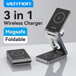 Vention 15W พับ 3 in 1 Wireless Magnetic Charger Fast Chargi…