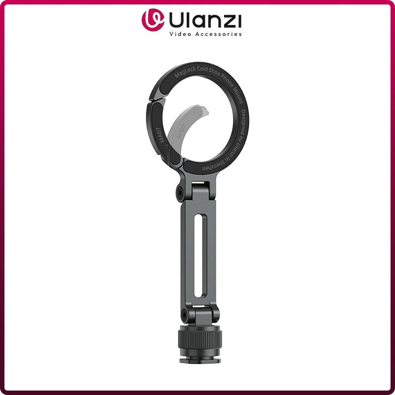 Ulanzi MA07 Maglock 1/4 รองเท้าเย็นโทรศัพท์ Mount Magnetic Snap แบบพกพาสําหรับเดินทางกระเป๋าเป้สะพาย
