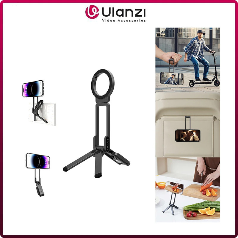 Ulanzi MA38 MagLock ขาตั้งโทรศัพท์ขาตั้งกล้อง Arca-Swiss Dual-Sided Magnet ขยายแสงวิดีโอสําหรับโทรศั
