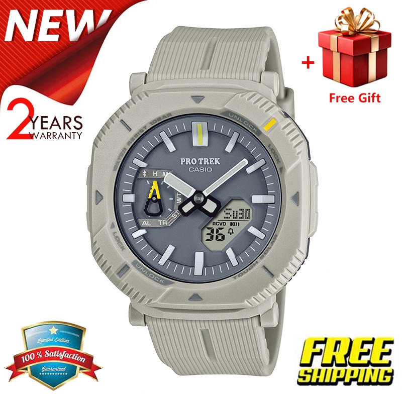 (ของแท้ 100%) คาสิโอCasio นาฬิกาคาสิโอของแท้ นาฬิกาข้อมือผู้ชาย CMGประกันภัย 1 ปีรุ่น PRJ-B001-7 นาฬ