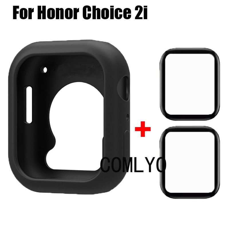 สําหรับ Honor Choice 2i กรณีสมาร์ทนาฬิกาป้องกันกันชนซิลิโคนนุ่ม 3D HD หน้าจอป้องกันฟิล์ม
