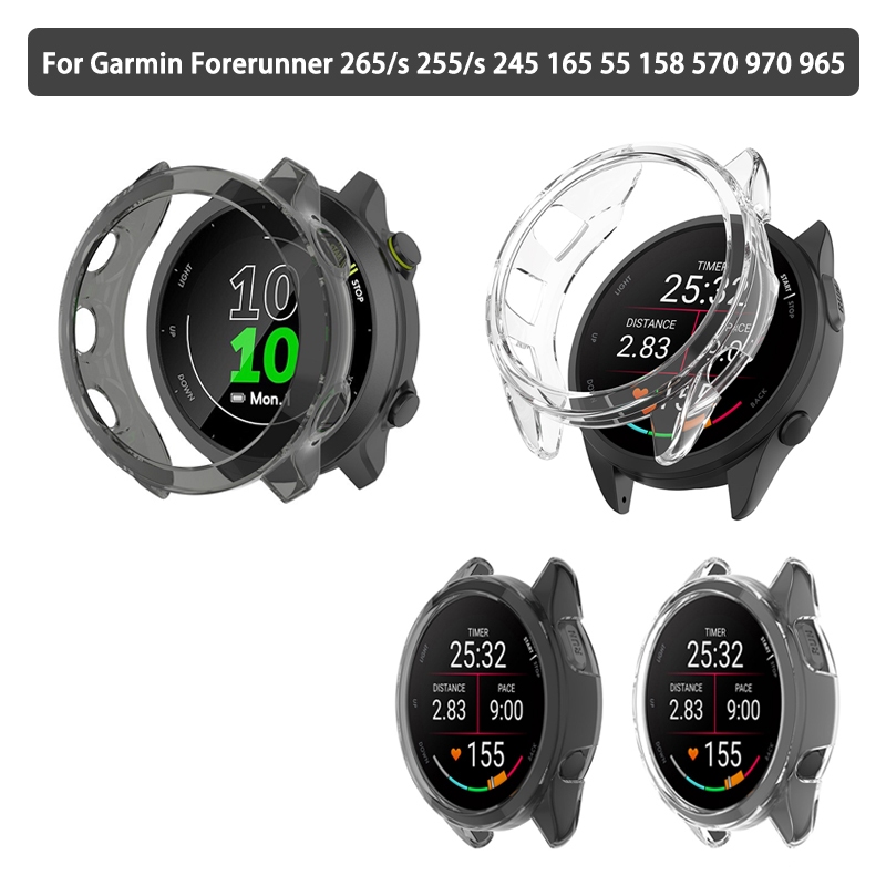 เคสใสกันกระแทก TPU สำหรับ Garmin Forerunner 265 265s 255 255s 245 165 55 158 965 970 570
