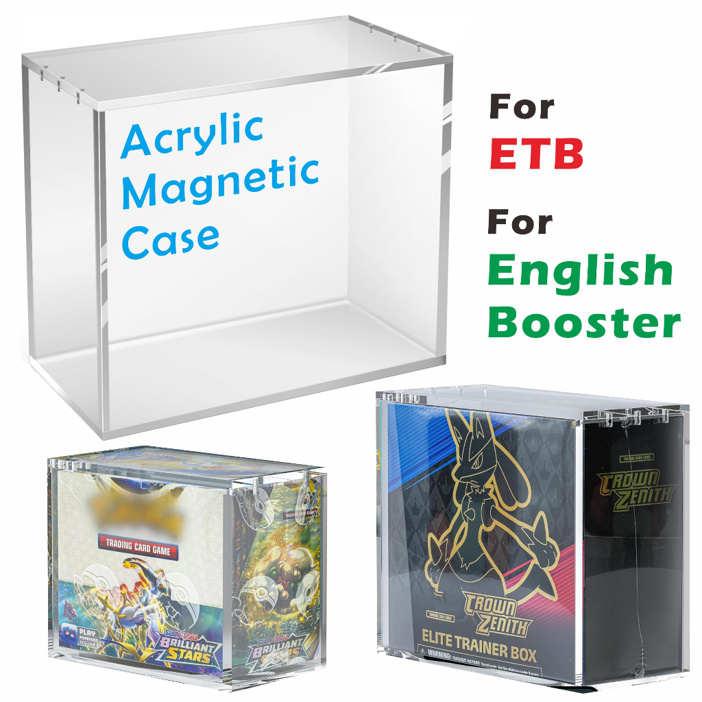 1PC Acrylic Magnetic Case For ETB / English Booster / Japanese Small Booster / Japanese Booster 5mm 